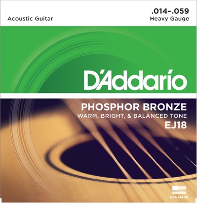 EJ18 i gruppen Strenge / Guitarstrenge / D'Addario / Acoustic Guitar / Phosphor Bronze hos Crafton Musik AB (370254807050)