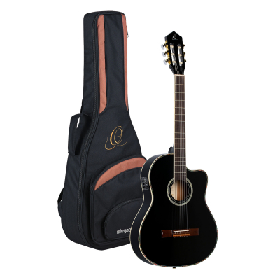 RCE145BK i gruppen Guitar / Klassisk og Spansk Guitar / Ortega / Med Pickup hos Crafton Musik AB (332124053249)