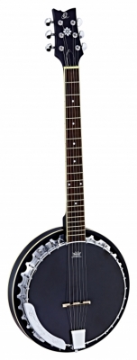 OBJE350/6-SBK i gruppen Andre Strengerinstrumenter / Banjo / Ortega / Med Pickup hos Crafton Musik AB (332340303249)