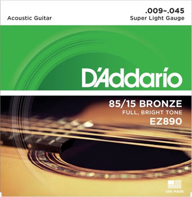 EZ890 i gruppen Strenge / Guitarstrenge / D'Addario / Acoustic Guitar / 80/15 Great American hos Crafton Musik AB (370210007050)