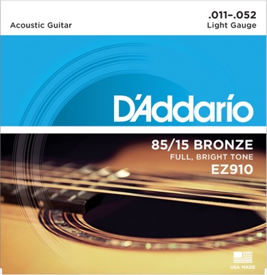 EZ910 i gruppen Strenge / Guitarstrenge / D'Addario / Acoustic Guitar / 80/15 Great American hos Crafton Musik AB (370211807050)