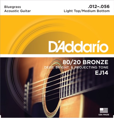 EJ14 i gruppen Strenge / Guitarstrenge / D'Addario / Acoustic Guitar / 80/20 Bronze hos Crafton Musik AB (370223207050)