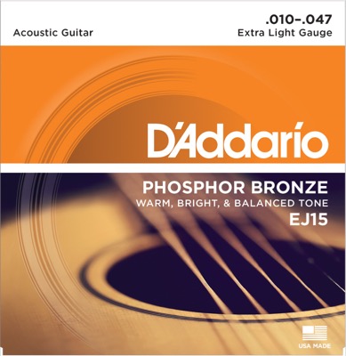 EJ15 i gruppen Strenge / Guitarstrenge / D'Addario / Acoustic Guitar / Phosphor Bronze hos Crafton Musik AB (370250807050)