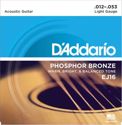 EJ16 i gruppen Strenge / Guitarstrenge / D'Addario / Acoustic Guitar / Phosphor Bronze hos Crafton Musik AB (370252807050)
