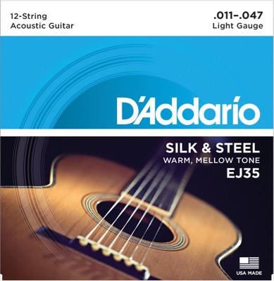EJ35 i gruppen Strenge / Guitarstrenge / D'Addario / Acoustic Guitar / Silk & Steel hos Crafton Musik AB (370263007050)