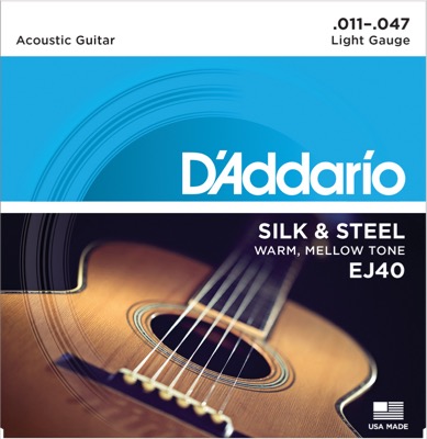 EJ40 i gruppen Strenge / Guitarstrenge / D'Addario / Acoustic Guitar / Silk & Steel hos Crafton Musik AB (370264007050)