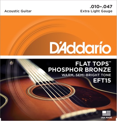 EFT15 i gruppen Strenge / Guitarstrenge / D'Addario / Acoustic Guitar / Phosphor Bronze Flat Tops hos Crafton Musik AB (370285007050)