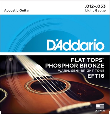 EFT16 i gruppen Strenge / Guitarstrenge / D'Addario / Acoustic Guitar / Phosphor Bronze Flat Tops hos Crafton Musik AB (370286007050)