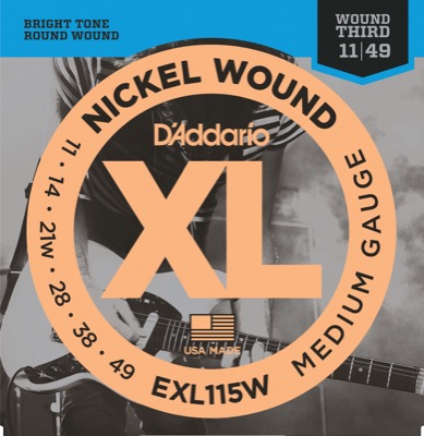 EXL115W i gruppen Strenge / Guitarstrenge / D'Addario / Electric Guitar / EXL-Round Nickel Wound hos Crafton Musik AB (370313807050)