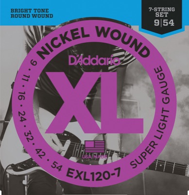 EXL120-7 i gruppen Strenge / Guitarstrenge / D'Addario / Electric Guitar / EXL-Round Nickel Wound hos Crafton Musik AB (370314877050)