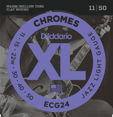 ECG24 i gruppen Strenge / Guitarstrenge / D'Addario / Electric Guitar / Chromes Flat Wound hos Crafton Musik AB (370354807050)
