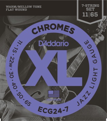 ECG24-7 i gruppen Strenge / Guitarstrenge / D'Addario / Electric Guitar / Chromes Flat Wound hos Crafton Musik AB (370354877050)