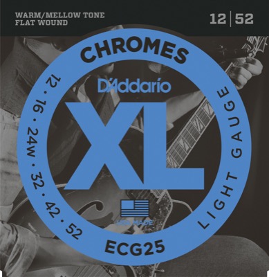 ECG25 i gruppen Strenge / Guitarstrenge / D'Addario / Electric Guitar / Chromes Flat Wound hos Crafton Musik AB (370355807050)