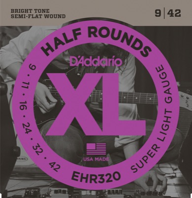 EHR320 i gruppen Strenge / Guitarstrenge / D'Addario / Electric Guitar / Half Round hos Crafton Musik AB (370362007050)
