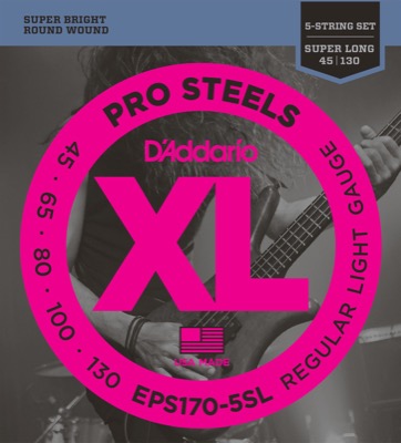 EPS170-5SL i gruppen Strenge / Basstrenge / D'Addario / ProSteels Round Wound hos Crafton Musik AB (370406637050)