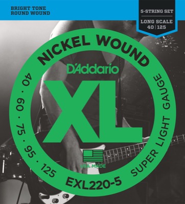 EXL220-5 i gruppen Strenge / Basstrenge / D'Addario / EXL Nickel Round Wound hos Crafton Musik AB (370409887050)