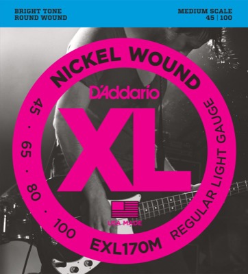 EXL170M i gruppen Strenge / Basstrenge / D'Addario / EXL Nickel Round Wound hos Crafton Musik AB (370411807050)