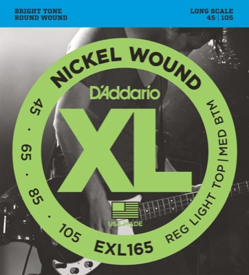 EXL165 i gruppen Strenge / Basstrenge / D'Addario / EXL Nickel Round Wound hos Crafton Musik AB (370415807050)