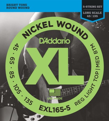 EXL165-5 i gruppen Strenge / Basstrenge / D'Addario / EXL Nickel Round Wound hos Crafton Musik AB (370415857050)