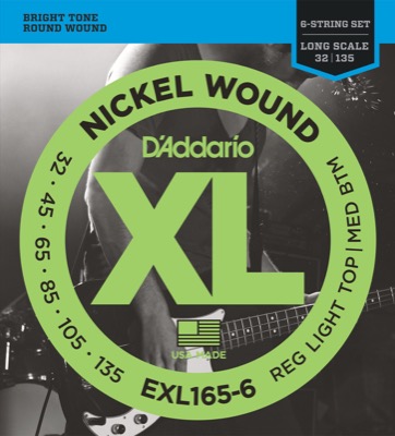 EXL165-6 i gruppen Strenge / Basstrenge / D'Addario / EXL Nickel Round Wound hos Crafton Musik AB (370415987050)