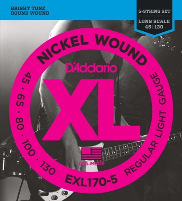 EXL170-5 i gruppen Strenge / Basstrenge / D'Addario / EXL Nickel Round Wound hos Crafton Musik AB (370420807050r)