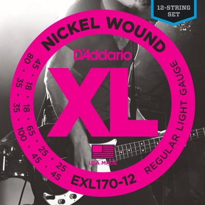 EXL170-12 i gruppen Strenge / Basstrenge / D'Addario / EXL Nickel Round Wound hos Crafton Musik AB (370421127050)