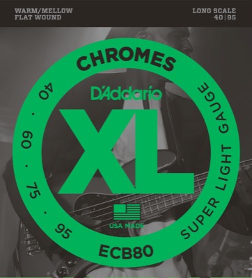 ECB80 i gruppen Strenge / Basstrenge / D'Addario / Chromes Flat Wound hos Crafton Musik AB (370460007050)