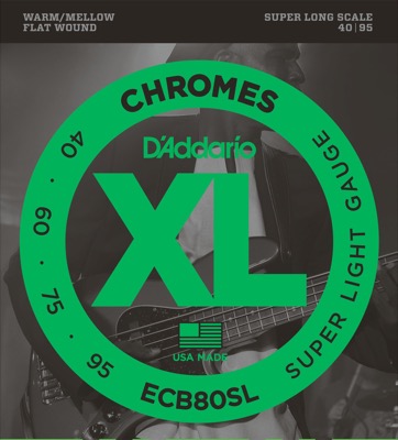 ECB80SL i gruppen Strenge / Basstrenge / D'Addario / Chromes Flat Wound hos Crafton Musik AB (370460957050)