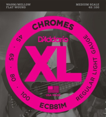 ECB81M i gruppen Strenge / Basstrenge / D'Addario / Chromes Flat Wound hos Crafton Musik AB (370461107050)