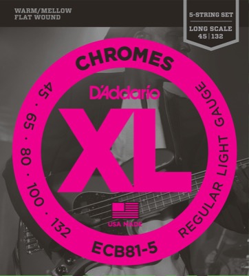ECB81-5 i gruppen Strenge / Basstrenge / D'Addario / Chromes Flat Wound hos Crafton Musik AB (370465807050)