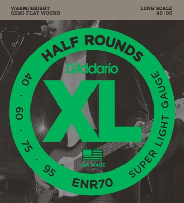 ENR70 i gruppen Strenge / Basstrenge / D'Addario / Half Round Nickel Wound hos Crafton Musik AB (370489107050)