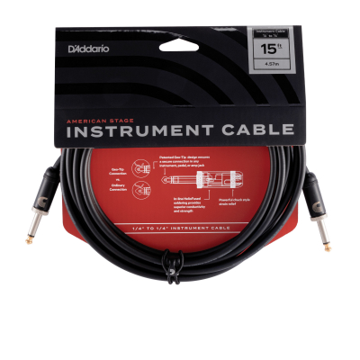 PW-AMSG-15 i gruppen Kabler / D'Addario Accessories / Instrument Cables / American Stage Series hos Crafton Musik AB (370700467050)