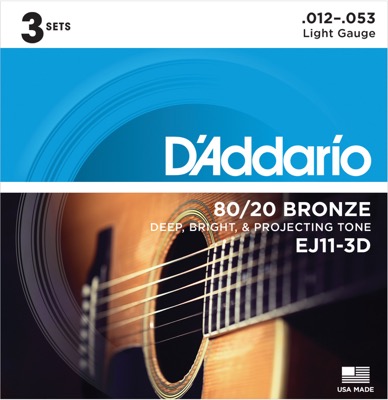 EJ11-3D i gruppen Strenge / Guitarstrenge / D'Addario / Acoustic Guitar / Multipack hos Crafton Musik AB (370962117050)