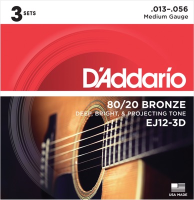 EJ12-3D i gruppen Strenge / Guitarstrenge / D'Addario / Acoustic Guitar / Multipack hos Crafton Musik AB (370962127050)