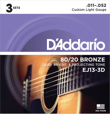 EJ13-3D i gruppen Strenge / Guitarstrenge / D'Addario / Acoustic Guitar / Multipack hos Crafton Musik AB (370962137050)