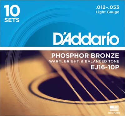 EJ16-10P i gruppen Strenge / Guitarstrenge / D'Addario / Acoustic Guitar / Multipack hos Crafton Musik AB (370965457050)