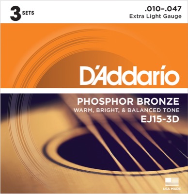 EJ15-3D i gruppen Strenge / Guitarstrenge / D'Addario / Acoustic Guitar / Multipack hos Crafton Musik AB (370965507050)