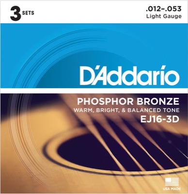 EJ16-3D i gruppen Strenge / Guitarstrenge / D'Addario / Acoustic Guitar / Multipack hos Crafton Musik AB (370965607050)